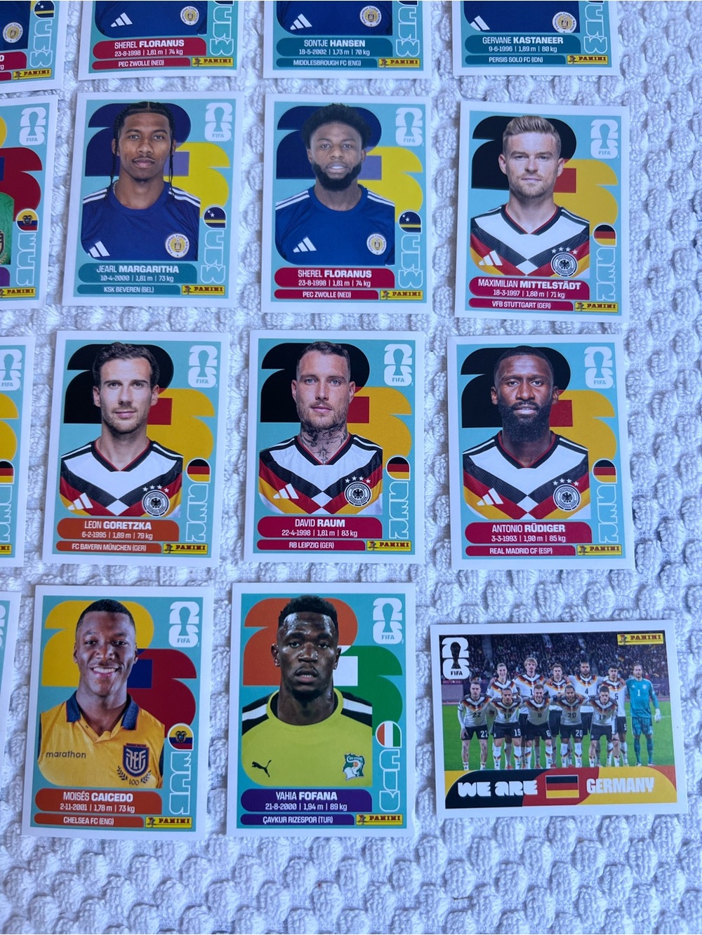 🤶🏼XMAS SALE🤶🏼Lot of 25 Panini World Cup Player Sticker - Picture 5 of 6